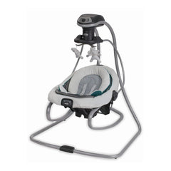 Graco DuetSoothe swing seat removable for easy transition and keeping baby nearby.
