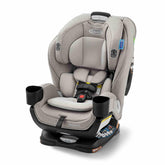 Graco Extend2Fit rear-facing harness for longer, comfortable rides.