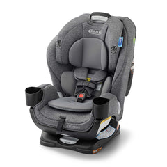 Graco Extend2Fit rear-facing harness for secure, comfortable rides.