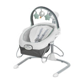 Graco Soothe-n-Sway LX Swing seat with multi-direction motion for versatile soothing.