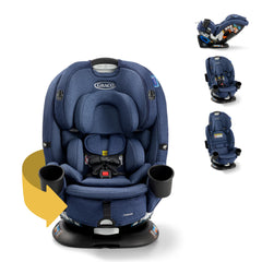 Graco Turn2Me rotates to help you place and retrieve baby smoothly.
