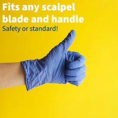Internal blade protection design of Graham-Field 2990 Feather remover keeps blades contained.