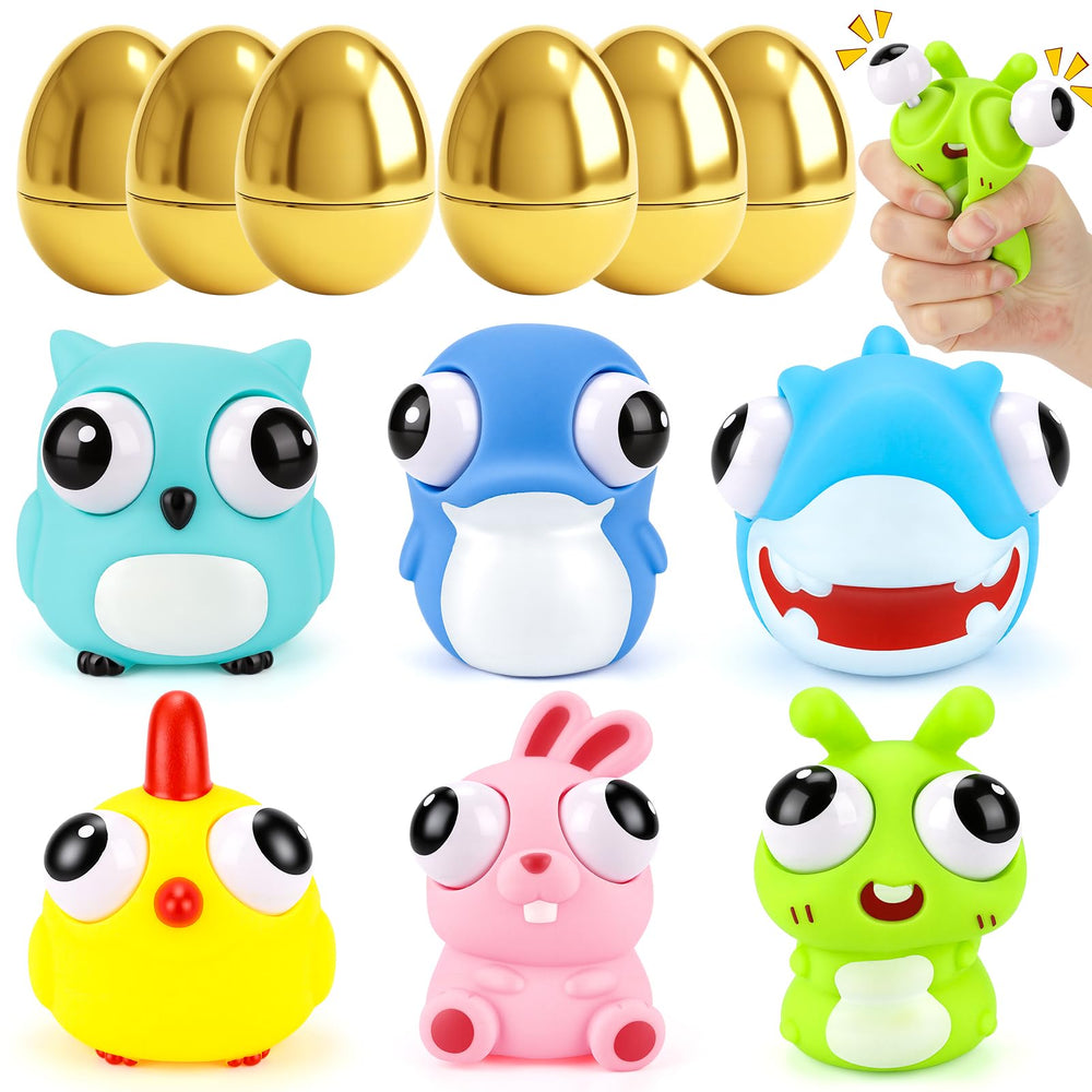 Gralima golden Easter eggs in a 6-pack for hunts and baskets.