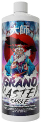 GRAND MASTER SMOKE 32oz glass cleaner bottle enables easy soak to restore clarity
