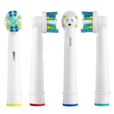 GRANDIOSI replacement brush heads for Oral-B Braun with floss action provide a thorough clean