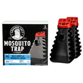 Grandpa Gus's mosquito trap water-activation setup ready for backyard use