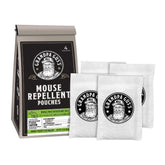 Grandpa Gus's Mouse Repellent Pouches packaging showing four-count set for natural protection.