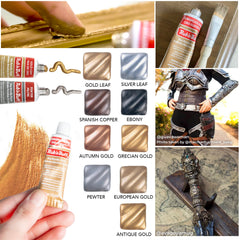 GRAS Art Bundles Pixiss blending tools used for smooth metallic wax application
