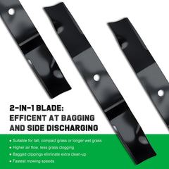 Grasscool Ikon XL 52 blades for reliable cutting across uneven terrain