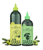 Graza Sizzle 750ml bottle pour for high heat cooking and searing.