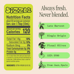 Graza Sizzle olive oil pour, ideal for high-heat cooking and pan-searing