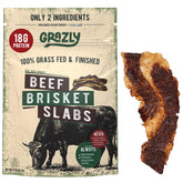 Grazly beef brisket slab pack on-the-go protein option.