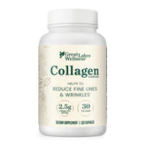 Great Lakes Wellness collagen pills bottle, easy daily capsules for skin, hair, and joints