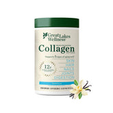 Great Lakes Wellness collagen peptides vanilla bottle for daily use and easy mixing