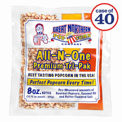 Great Northern Popcorn all-in-one packs for quick, mess-free popcorn