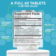 Great Oral Health tablets close-up in mint flavor for easy chewing.