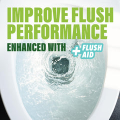 Pour action of Green Gobbler Toilet Clog Defense, demonstrating simple use