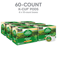 Green Mountain Breakfast Blend Decaf cups ready to brew in your routine.