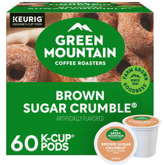 Green Mountain Brown Sugar Crumble K-Cup pods for quick single-serve brews.