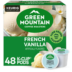 Green Mountain Coffee Roasters French Vanilla K-Cup pod for a smooth morning brew.