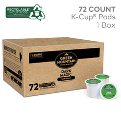 Green Mountain Dark Magic Arabica coffee for a rich, intense flavor.