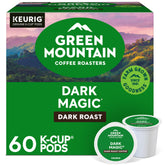 Green Mountain Dark Magic K-Cup pods ready for a bold morning brew