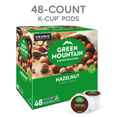 Green Mountain Hazelnut K-Cup on kitchen counter signals quick, delicious mornings