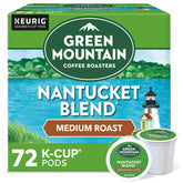 Green Mountain Nantucket Blend pod in cup for a balanced morning brew