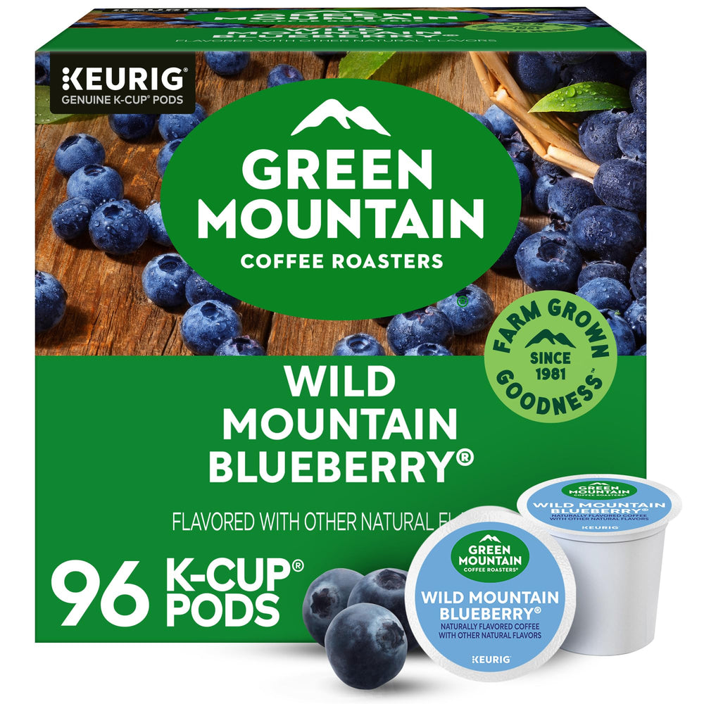 Green Mountain Wild Mountain Blueberry Keurig pod pack for busy mornings