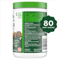 Greenies 8-in-1 bottle-label highlights key ingredients.