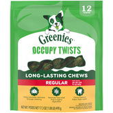 Greenies Occupy Twists pack image ready for treat time.