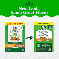 Greenies Pill Pockets large pack open showing easy masking for meds.