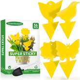 GreenKeeper cloud-design sticky trap protecting indoor plants from gnats.