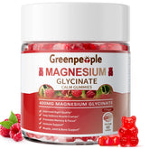 GreenPeople Magnesium Glycinate Gummies jar closeup for calm support