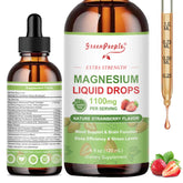 GREENPEOPLE Magnesium Glycinate Liquid Drops bottle for daily calm and sleep support.