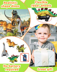 Greingways bright dinosaur egg in basket for sensory play and discovery