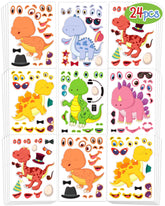 Greingways dinosaur sticker sheets for creative decorating and party crafts