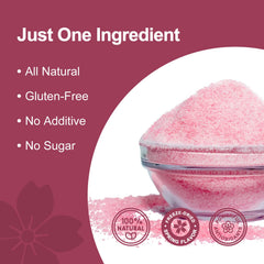 GRELIM Sakura Powder texture is freeze-dried and additive-free.