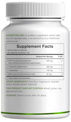 Griffonia seed extract label showing 98 percent content