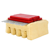 Grill Rescue BBQ replaceable scraper head in use for safe bristle-free cleaning