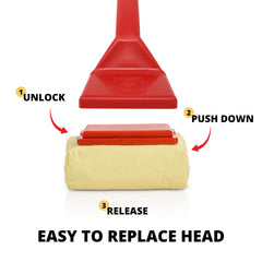 Grill Rescue bristle-free grill brush reduces bristle contamination risk.