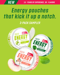 GRINDS energy pouch with 80 mg caffeine offering a quick lift.