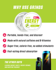 GRINDS wintergreen flavor pouch provides a refreshing hit on the go.