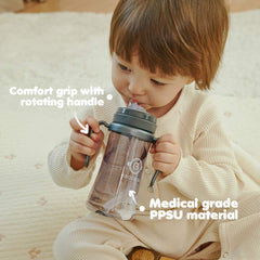 GROSMIMI PPSU safe material cup resists odors and colors for repeated use