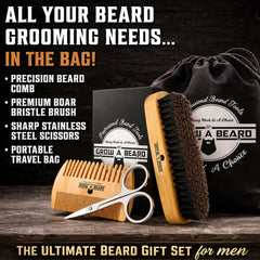 Grow Alpha Beard boar bristle brush for natural shine and smoothness