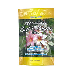 Grow More Hawaiian Bud and Bloom bottle pour shows easy mixing for vibrant blooms
