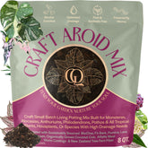 Grow Queen Craft Aroid Potting Mix bag with chunky texture for drainage and aeration.