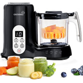 GROWNSY baby food maker with steam basket for nutritious purees.