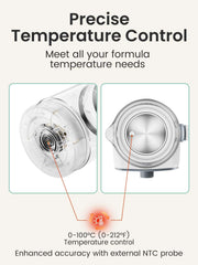 Grownsy instant warmer timer LED indicators showing active heating