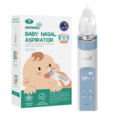 GROWNSY nasal aspirator in blue highlights a compact design for gentle nasal care.